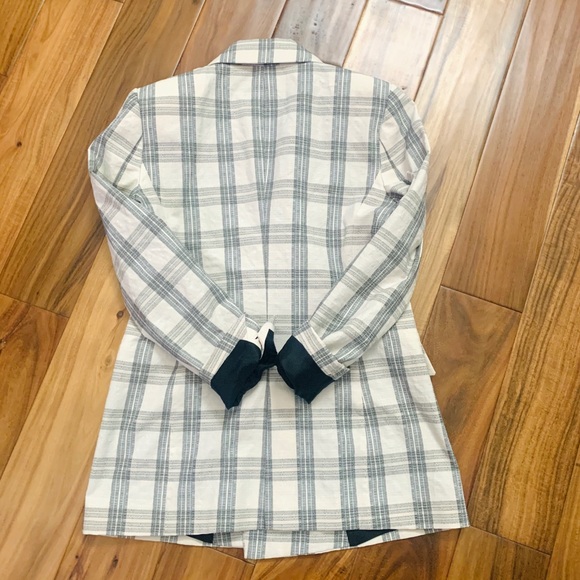🚫SOLD🚫ZARA RUSTIC CHECK SUIT-BLAZER CROPPED PANT - Picture 6 of 14